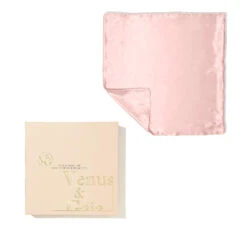 Taie D'Oreiller En Soie Format Carré -Cosmétiques Soldes Venus Gaia Taie Oreiller En Soie Carre Rose Poudree TINY
